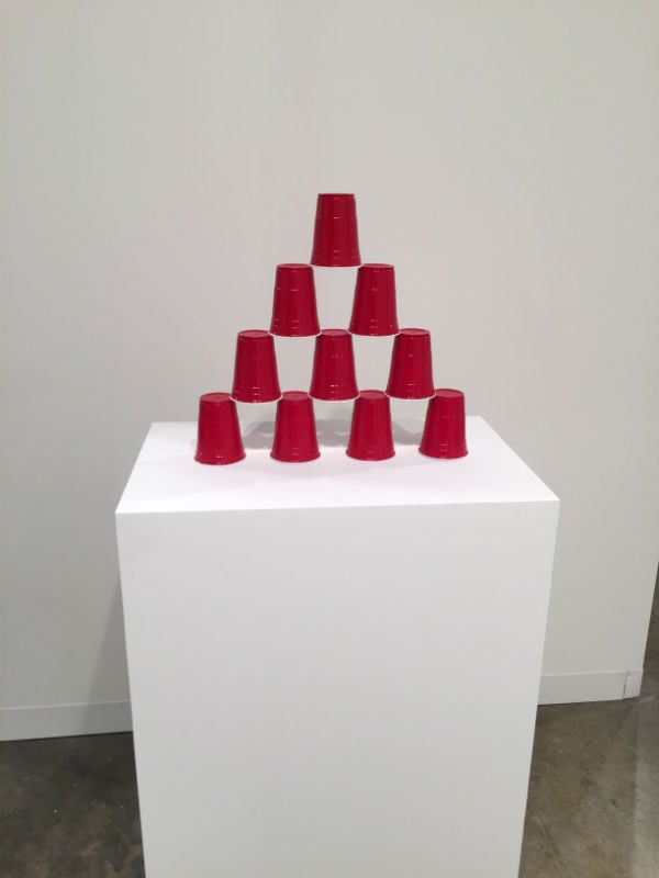 Matt Johnson Party Cup Pyramid at 303 Gallery Photo: Ben Davis