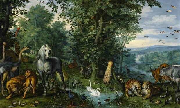 Jan Brueghel the Elder, The Garden of Eden With the Fall of Man (1613). Photo: the Department for Culture, Media and Sport, UK.
