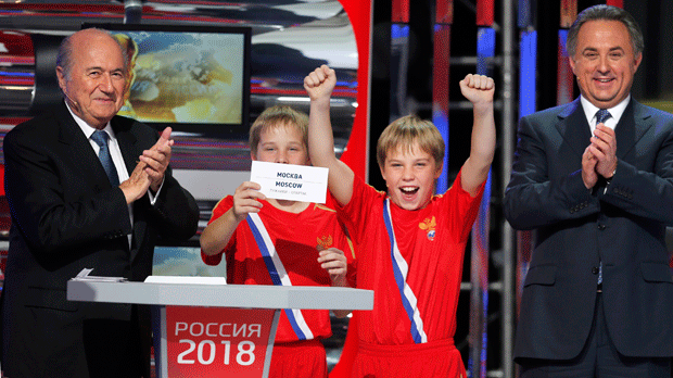 Russia wins its bid to host the 2018 World Cup Via: SoccerField24