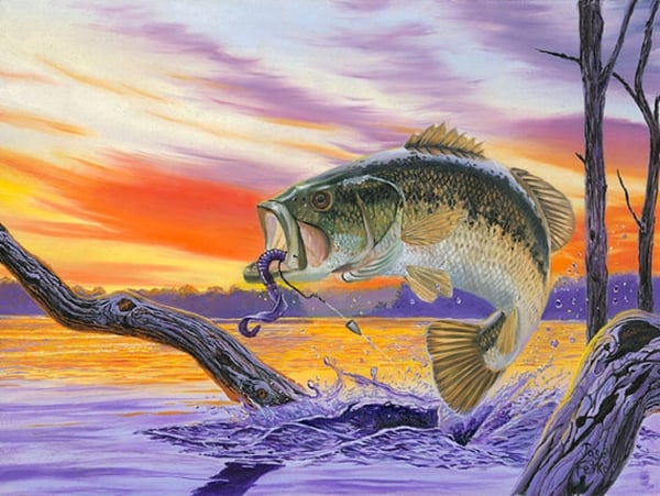 American Bass Fishing Art Is So Bad It's Good - artnet News