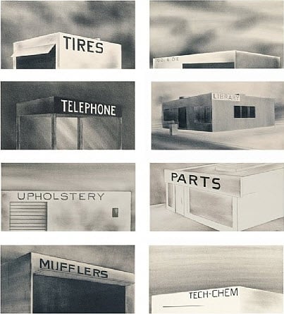 Archi-props by Ed Ruscha
