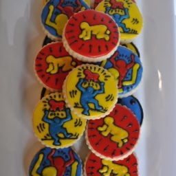 Keith Haring cookies from Fresh Baked Fun.