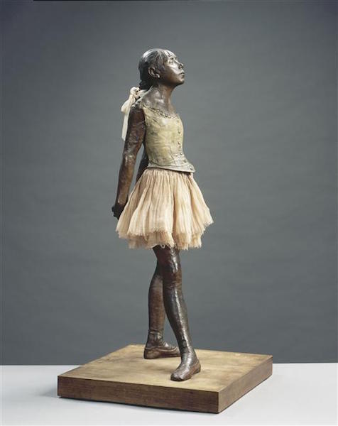 Edgard Degas, La Petite Danseuse de Quatorze Ans (original sculpture 1881)Photo via: Dos Passos Da Bailarina