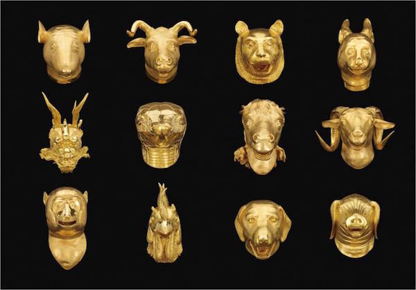 Ai Weiwei’s Circle of Animals/Zodiac Heads (2010)Photo: Phillips