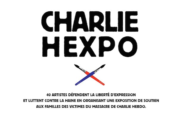 “Charlie Hexpo: L’Art contre la Haine” is being held at Galerie 28Bis, Paris. Courtesy of Galerie 28Bis, Paris.