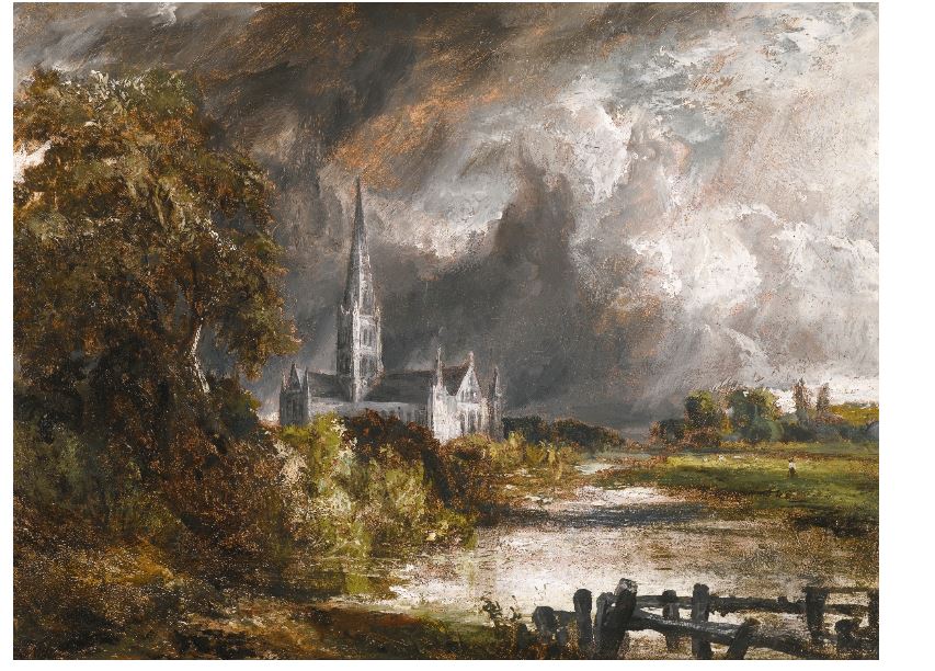 Salisbury Cathedral from the Meadows sold for $was confirmed as the work of John Constable and will be offered at Sotheby's on Jan. 29 (estimate: $2–3 million). Photo: Courtesy Sotheby's.