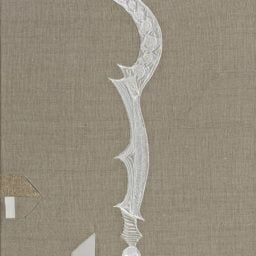 Angelo Filomeno Gesso Painting (African Knife), 2014