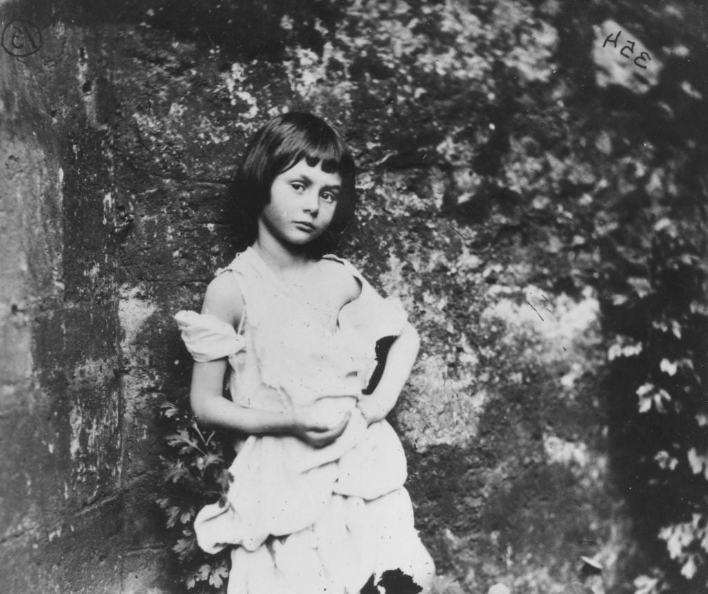1858: Alice Liddell. Photo by Lewis Carroll/Hulton Archive/Getty Images.