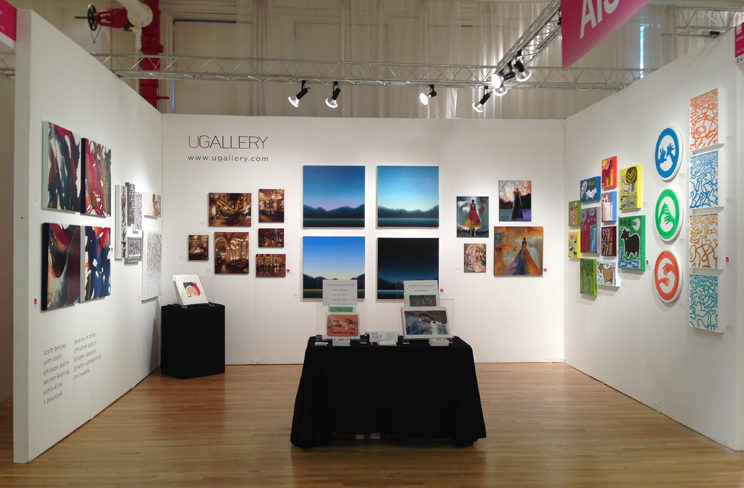 UGallery Affordable Art Fair Booth, 2013