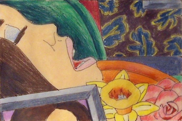 Study for Face Aquatint by Tom Wesselmann