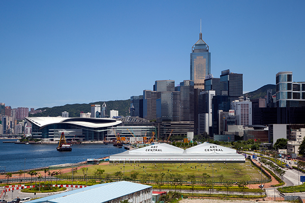 A mockup of Art Central Hong Kong's tents Photo: Courtesy Art Central