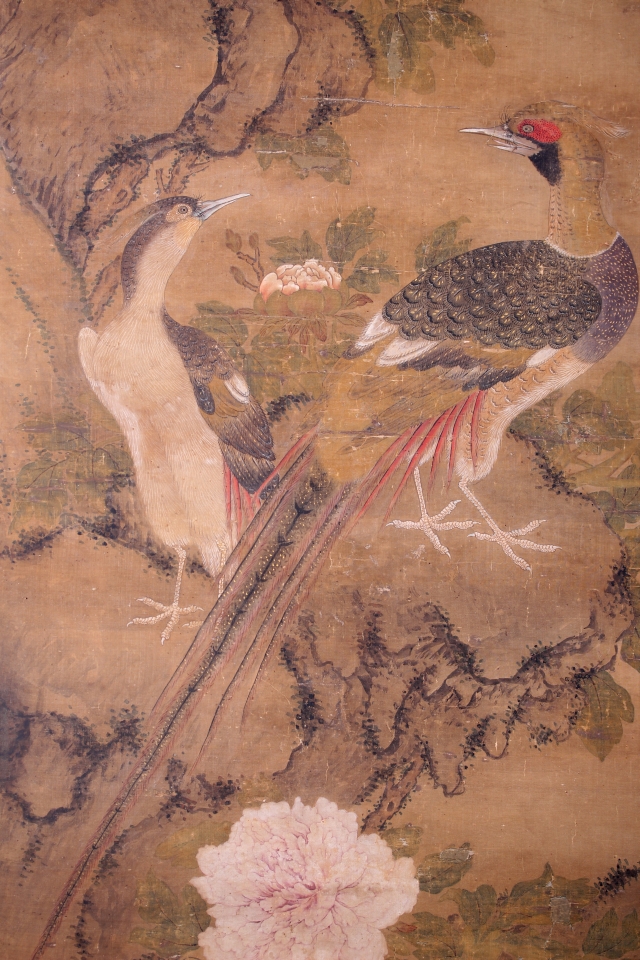 Flowering Tree with Birds attributed to Bian Lu
