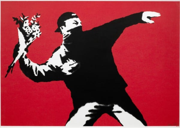 Banksy, Flower Thrower (2003).