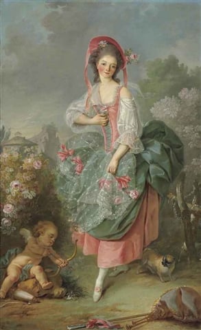 Portrait of Mademoiselle Guimard as Terpsichore by Jacques-Louis David