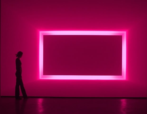 James Turrell, Raemar Pink White, shallow space construction, 1969