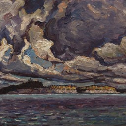 James Edward Hervey MacDonald, Sketch for The Lonely North (circa 1913). Photo: Rachel Topham, courtesy the Vancouver Art Gallery.