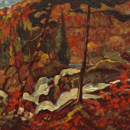 James Edward Hervey MacDonald, Sketch for Wild River (circa 1919). Photo: Rachel Topham, courtesy the Vancouver Art Gallery.