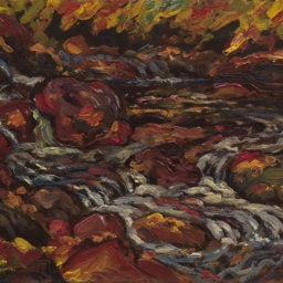 James Edward Hervey MacDonald, Sketch for Leaves in the Brook (circa 1919). Photo: Rachel Topham, courtesy the Vancouver Art Gallery.