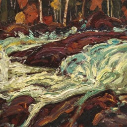 James Edward Hervey MacDonald, Untitled (Batchawana Rapids) (circa 1919). Photo: Rachel Topham, courtesy the Vancouver Art Gallery.