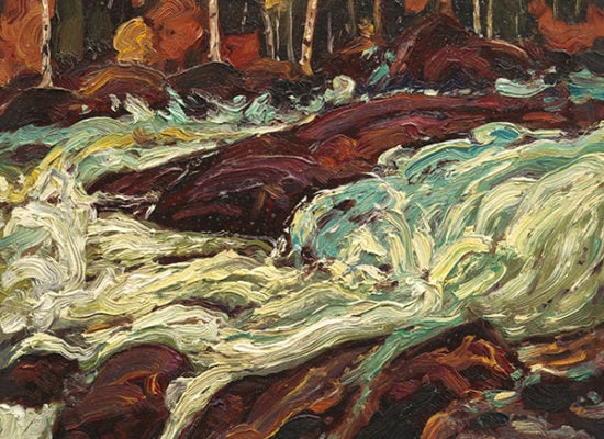James Edward Hervey MacDonald, Untitled (Batchawana Rapids) (circa 1919). Photo: Rachel Topham, courtesy the Vancouver Art Gallery.