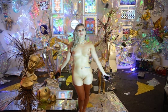 Lena Marquise and the Body as Commodity installation. Photo: Nate "Igor" Smith/drivenbyboredom.com