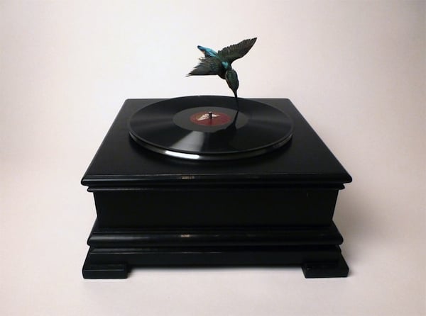 Nancy Fouts, Bird on a Turntable, sold for £3,125. 