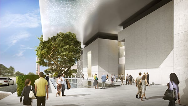 Rendering of the Norton Museum of Art expansion. Photo: Foster + Partners.