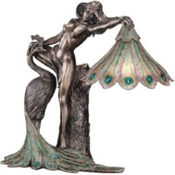 The Peacock Goddess Illuminated Sculpture, $99.95