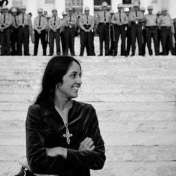 Stephen Somerstein, Joan Baez. "I saw Joan and she was in her own world," said the photographer. "It was perfect." Photo: Stephen Somerstein.