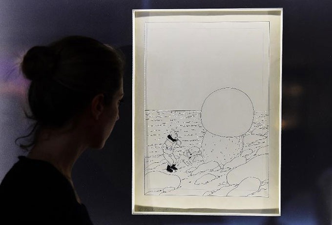 Tintin Cover Art To Go On Sale For Nearly 3 Million At Brussels Fair Artnet News