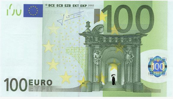 Greek Artist Defaces European Currency To Highlight Crisis Artnet News