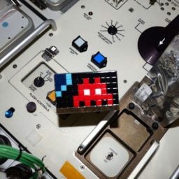 Invader, Space2 on board the International Space Station. Photo: Invader.