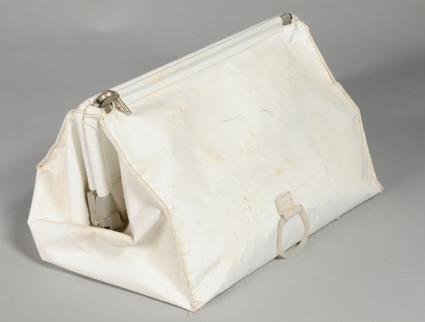 The bag, containing priceless items, that Carol Armstrong found the closetPhoto via: Smithsonian National Air and Space Museum in Washington