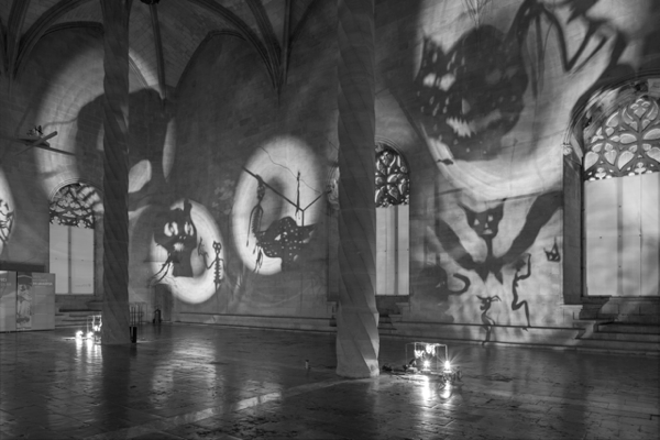 Installation views of the exhibition "Sombras" by Christian Boltanski, La Lonja, Palma de Mallorca, Januar 2015 © Christian Boltanski; © Foto: Stefan Müller; Courtesy: Kewenig, Berlin/Palma de Mallorca 