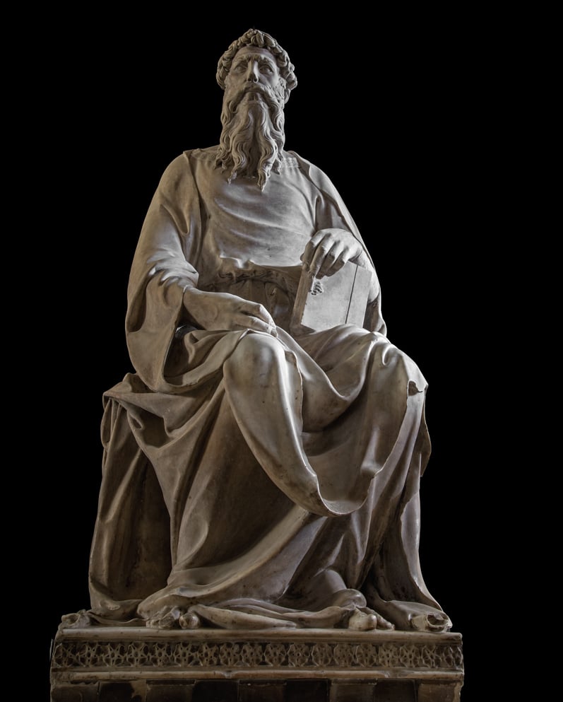 Donatello, St. John the Evangelist (1408–15). Photo: Antonio Quattrone, © Opera di Santa Maria del Fiore.