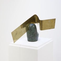 Camille Henrot, Stealing Part of the Placenta, 2013 bronze, brass. Courtesy the artist, Johann König, Berlin and kamel mennour, Paris. Photo: Fabrice Seixas