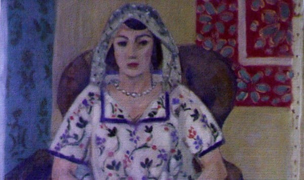 Detail from Henri Matisse's Seated Woman/Woman Sitting in Armchair (1921). Photo: Lost Art Koordinierungsstelle