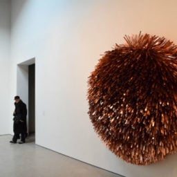 Subodh Gupta's Orange Thing (2014), on view at Hauser & Wirth