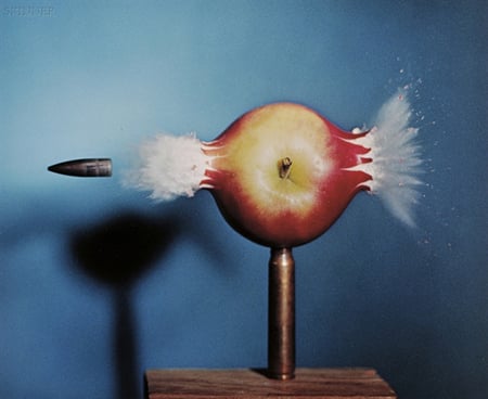 Bullet Piercing an Apple by Harold Edgerton