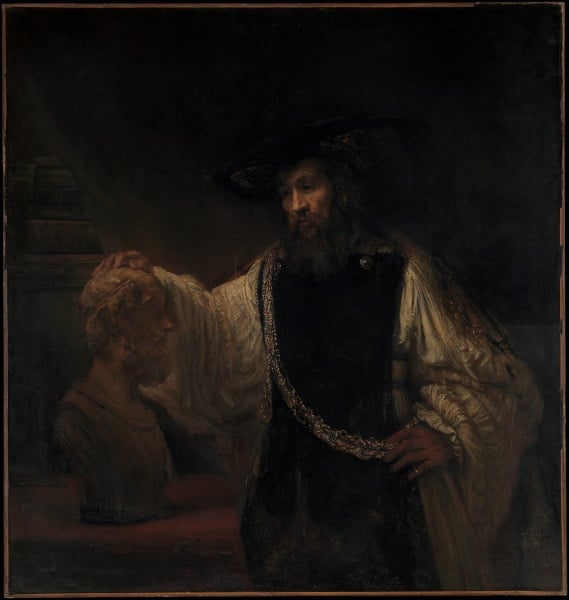 Rembrandt van Rijn, Aristotle with a Bust of Homer, 1963