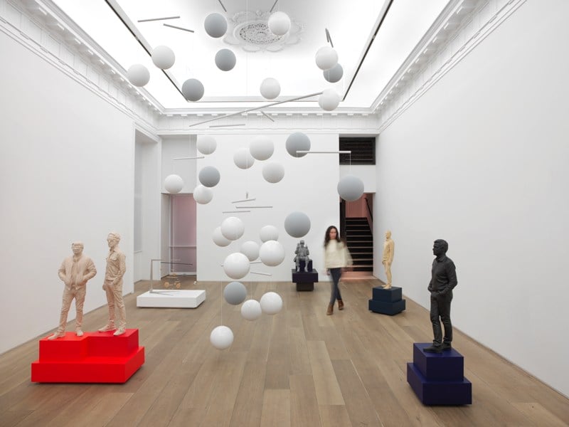 Installation view, Xavier Veilhan, "Music," Galerie Perrotin, 2015