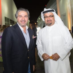 Salsali Museum Founder Ramin Salsali (left) and Founder and Director of Katara Art Center Tariq Al Jaidah Photo: Neville Hopwood, Getty Images. Courtesy Alserkal Avenue.