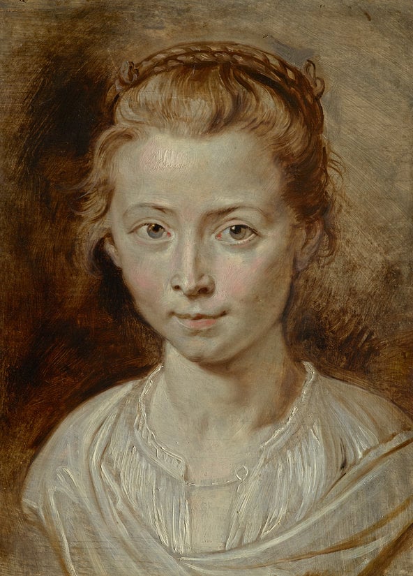 Peter Paul Rubens, Portrait of a Young Girl, possibly Clara Serena Rubens (circa 1620–23).