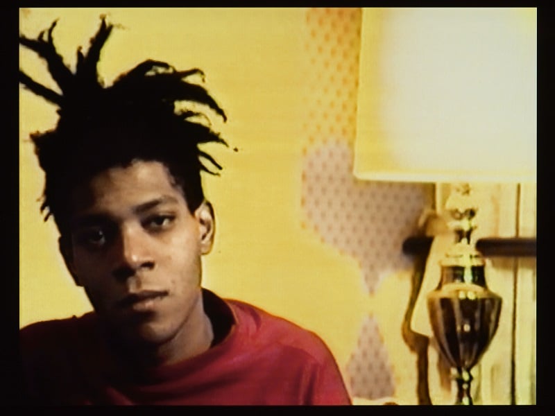 Tamra Davis, still from A Conversation with Basquiat (2006). Photo: Courtesy of the artist/Estate of Jean-Michel Basquiat.