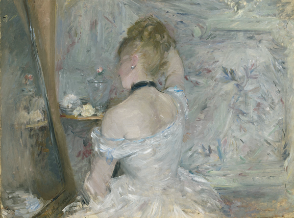 Berthe Morisot, <i>Woman at Her Toilette</i>, (1875-80)</br> The Art Institute of Chicago, Stickney Fund