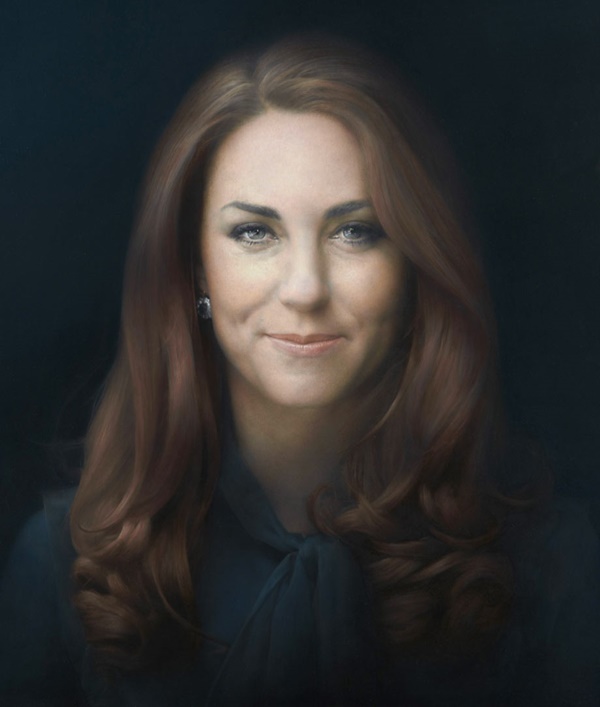 Catherine Duchess of Cambridge, official portrait by artist Paul Emsley