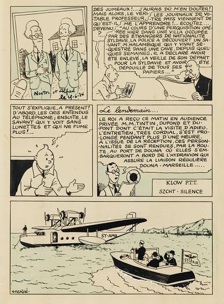 Hergé, Tintin, Le Sceptre D'ottokar (1939)