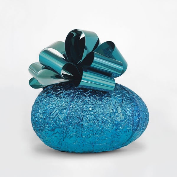Jeff-Koons-Baroque-Egg-with-Bow-Blue-Turquoise