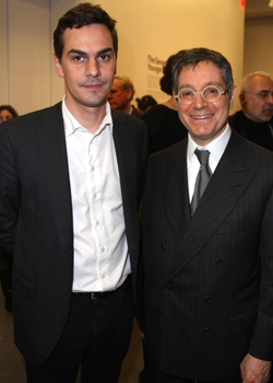 Jeffrey Deitch and Massimiliano Gioni.  Photo: newyorksocialdiary.com