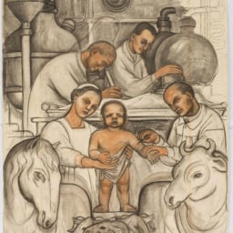 Diego Rivera, Preparatory Drawing for Vaccination